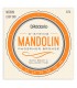 String set DAddario model EJ74 of 11 40 gauge in phosphor bronze for mandolin