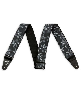 Correa Fender modelo Hawaiian Black Floral para guitarra