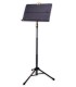 Atril Hercules modelo BS408B PLUS tipo orquesta en metal liso plegable y de color negro