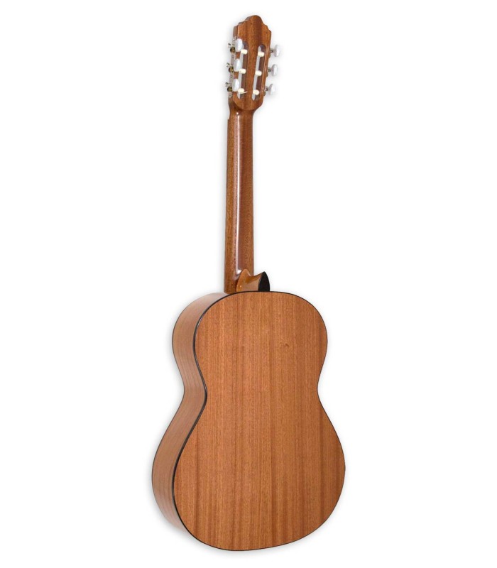 Fundo e ilharga em mogno laminado da guitarra Clássica APC modelo 1S Simples 3/4 para esquerdino