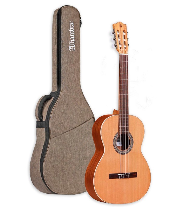 Guitarra clásica Alhambra modelo Z Nature con acabado mate y con funda de 10mm