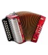 Concertina Hohner modelo Erica com 8 baixos e 2 vozes com afinações GC (Sol-Dó)