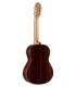 Fundo e ilhargas em pau santo maciço da guitarra clássica Alhambra modelo 7PA