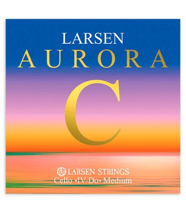 Corda Larsen modelo Aurora 4ª Dó de tensão média para violoncelo de tamanho 4/4