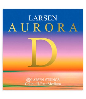 Cuerda Larsen modelo Aurora 2ª Ré de tensión média para violonchelo de tamaño 4/4
