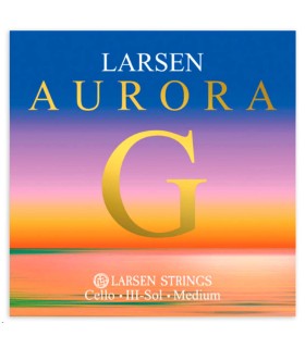 Cuerda Larsen modelo Aurora 3ª Sol en tensión media para violonchelo de tamaño 4/4