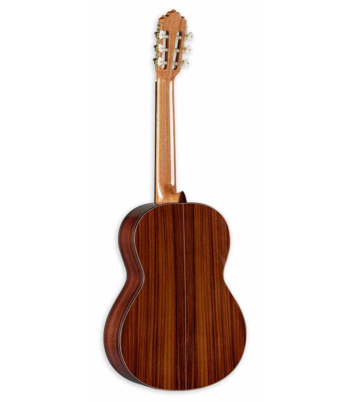 Fundo e ilhargas em Pau Santo da guitarra clássica Alhambra modelo 5P