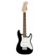 Electric guitar Fender Squier Mini Strat with Indian laurel scale and black body