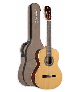 Guitarra clássica Alhambra modelo 2C com tampo em cedro maciço e com saco de 10mm de almofadado