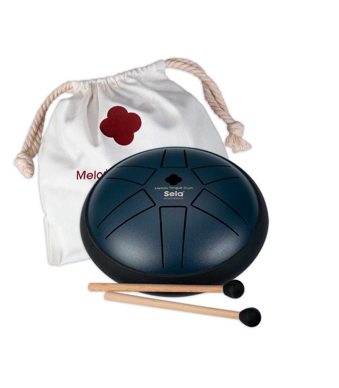 Tongue drum Melody Sela modelo SE350 de 5.5" (14cm) de diâmetro com 6 notas e com saco
