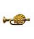 Pin Ortolá FTP001 Trumpet golden color