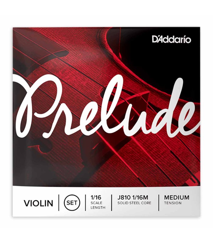 Jogo de cordas DAddario modelo J810 Prelude para violino de tamanho 1/16