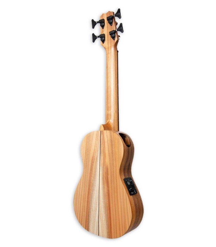 Fundo e ilhargas em acácia maciça do ukulele baixo APC modelo UKU BASS TMX