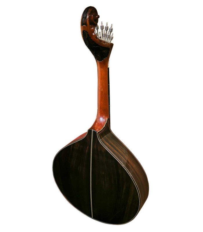 Solid rosewood back and sides of the Artimúsica Lisbon Portuguese Guitar model GP73L