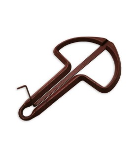 Berimbau K. Schwarz modelo 10039 metálico de tamanho 12 com acabamento vermelho