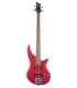 Bass guitar Jackson JS3 Spectra IV Met in red color
