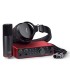 Scarlett 2i2 Studio Bundle 4th Gen with mic, headphones, and audio interface for home recording.