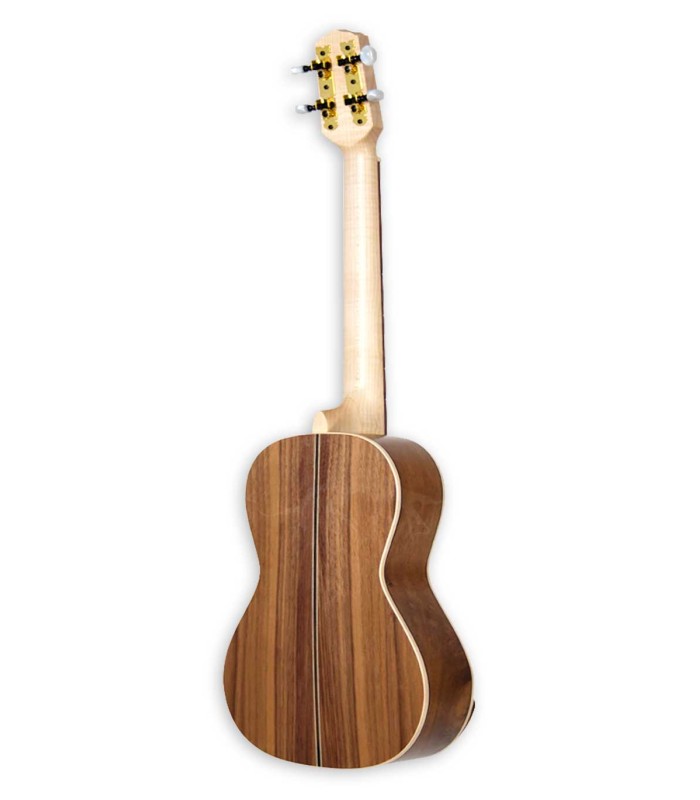 Fundo e ilhargas em nogueira maciça do ukulele tenor Carvalho modelo Root T SW