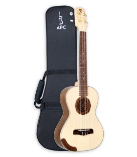 Tenor ukulele Carvalho model Root T SW with solid spruce top and with a case