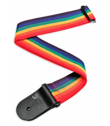 Strap DAddario model PWS111 Rainbow in durable polypropylene for guitar