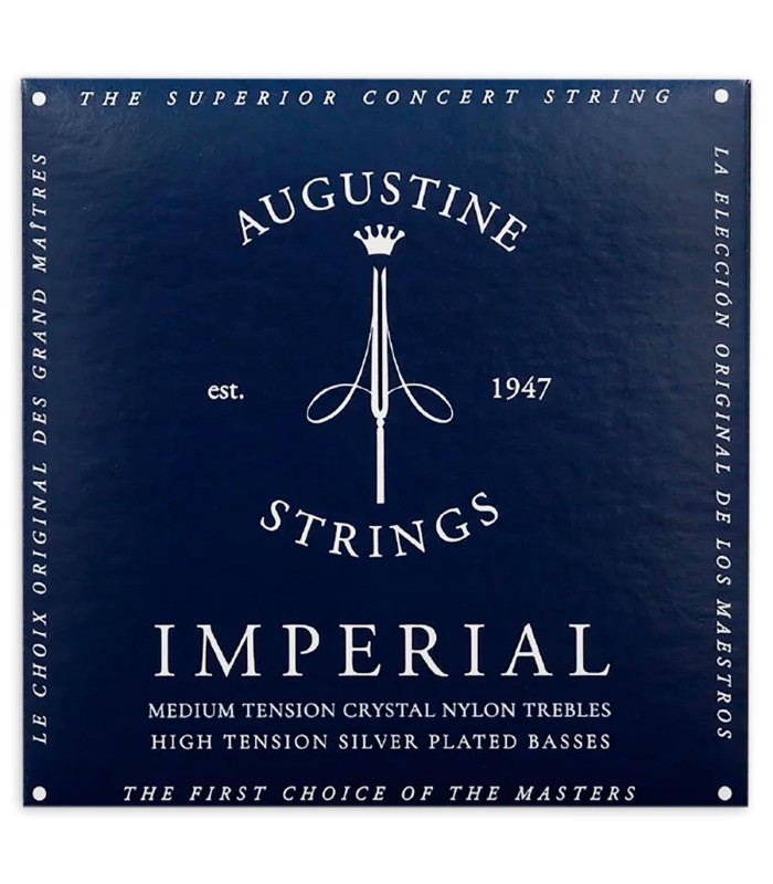 String set Augustine model Imperial Blue for classical guitar in medim high tension 650477