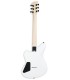 Espalda de la guitarra eléctrica Jackson modelo JS22 Surfcaster HT Snow White con mástil de arce