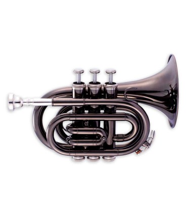 Pocket trompete John Packer modelo JP159B em Si Bemol na cor preta