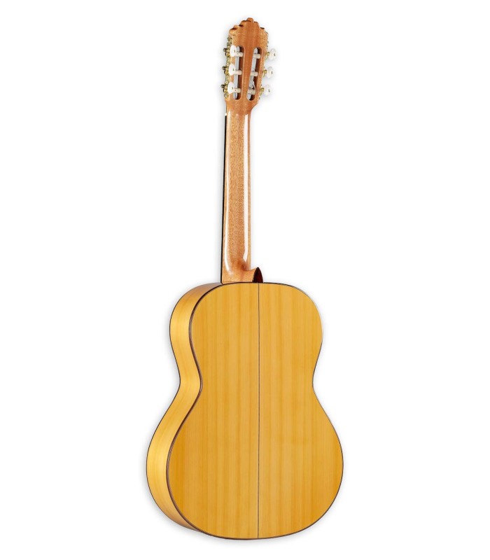 Fundo e ilhargas em cipreste maciço da guitarra Flamenca Alhambra 7FC