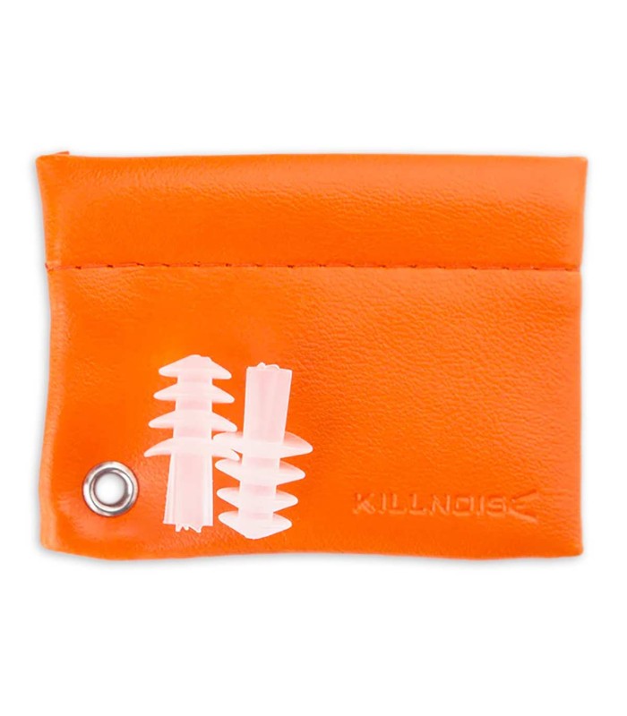 Earplugs Killnoise modelo KN100L Orange M-L with bag in orange color