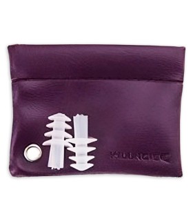 Protector para ouvidos Killnoise modelo KN100L Abergine M-L com saco na cor beringela (roxo escuro)