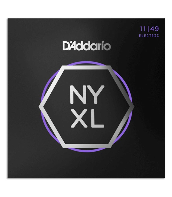 String set DAddario model NYXL1149 of 011 049 gauges for electric guitar