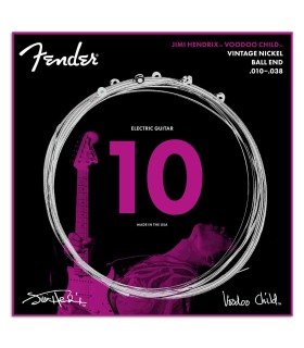 Jogo de Cordas Fender Hendrix Voodoo Child Bullet End NPS 010 038 Gt Elétrica