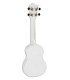 Back and sides of the soprano ukulele Octopus model UK-205WHS white