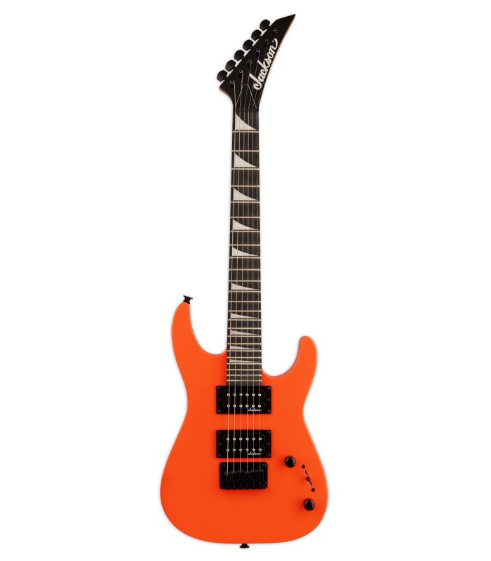 Guitarra elétrica Jackson modelo JS1X Dinky Minion AH com acabamento em Orange (Laranja)
