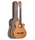 Guitarra clásica Alhambra modelo Z-Nature Thinline CT EZ con tapa en cedro macizo y  funda con 10mm de acolchado