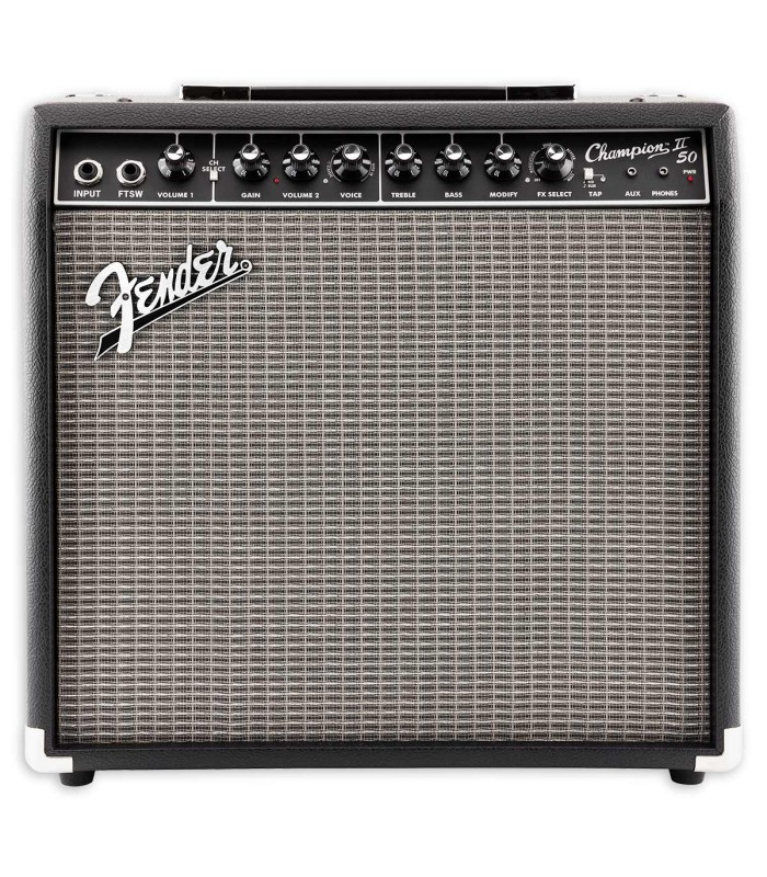 Amplificador Fender modelo Champion II 50 de 50 Vatios con 2 canales y con mueble en negro