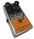 Angled left-side view of the Electro-Harmonix Nano Big Muff Pi guitar effects pedal with distortion controls visible