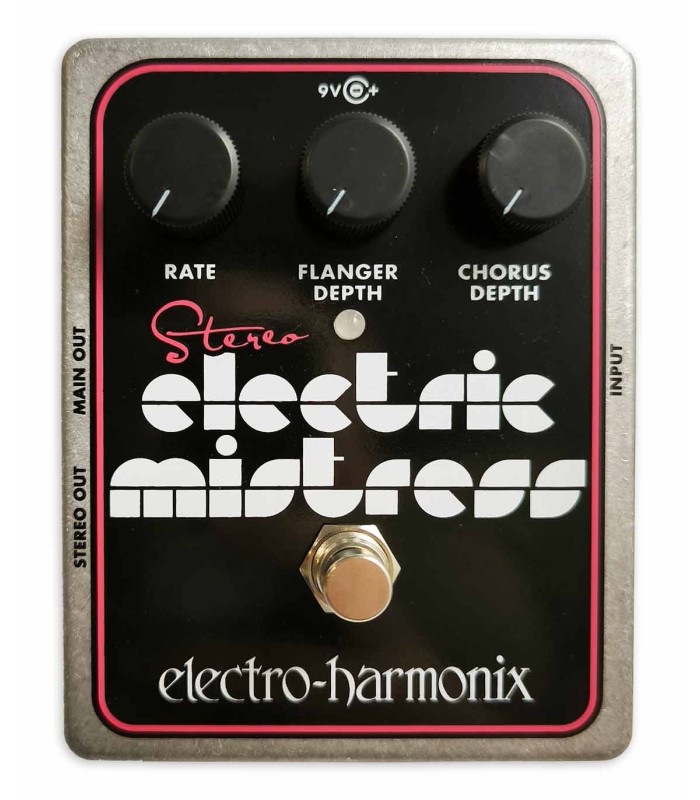 Pedal Electro-Harmonix Stereo Electric Mistress con efectos de Flanger y Chorus