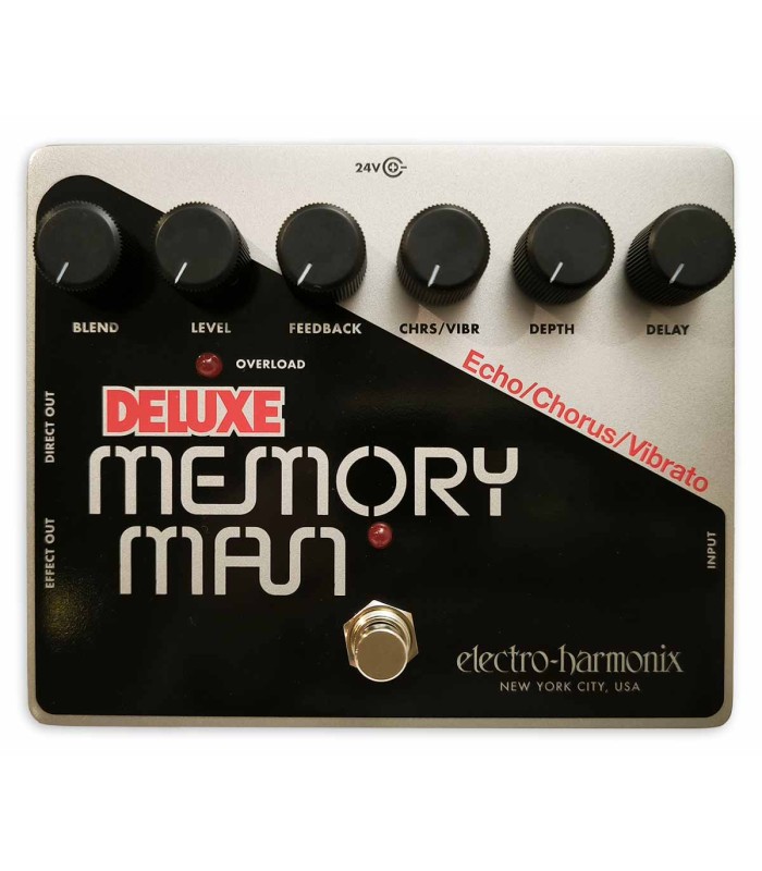 Pedal Electro-Harmonix Deluxe Memory Man con efectos de delay analógico, chorus y vibrato