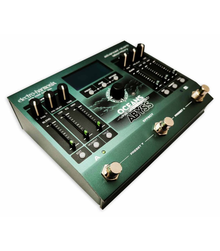 Pedal de efeitos Electro-Harmonix Oceans Abyss Advanced Reverb Laboratory para guitarra elétrica