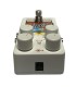 Top view of the Electro-Harmonix Canyon pedal showing control knobs, delay settings, and power supply input