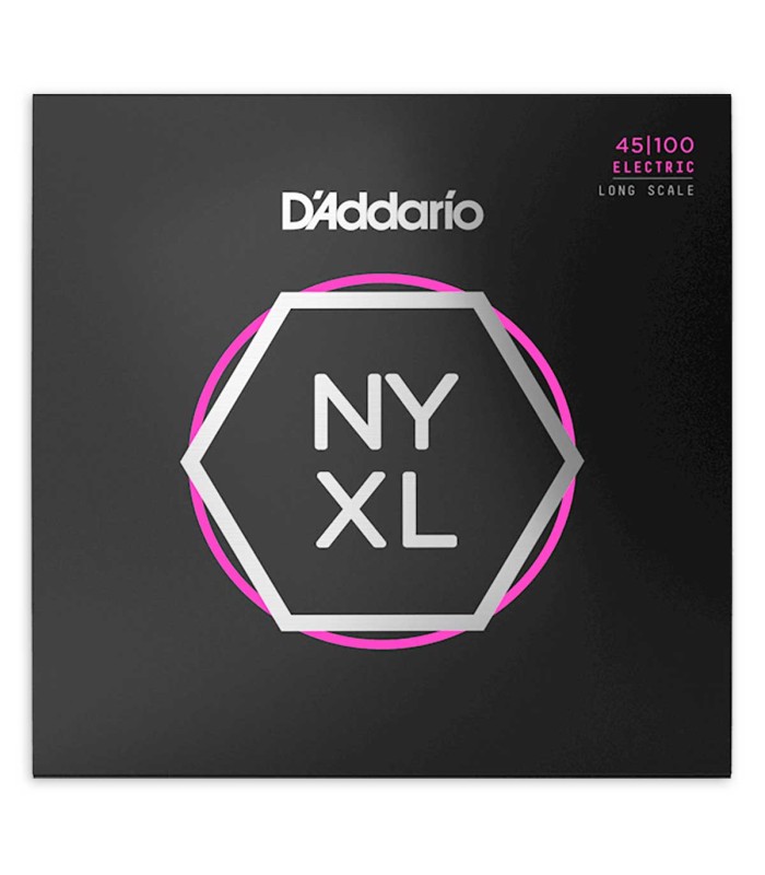 Jogo de cordas DAddario modelo NYXL45100 para baixo de 4 cordas