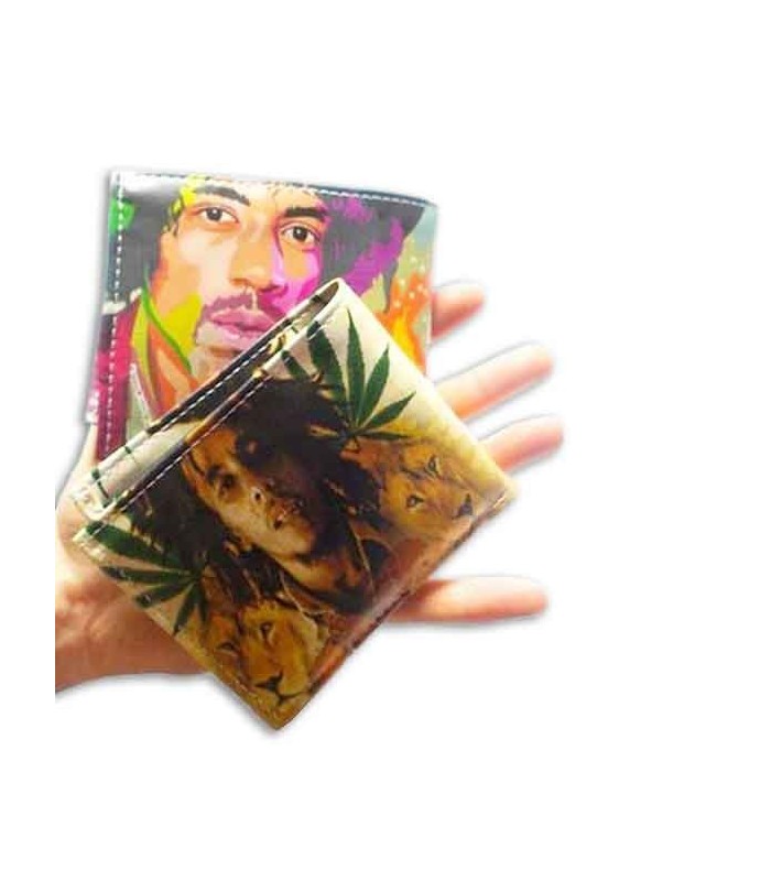 Collection Wallet with Musical Motifs Artificial Leather