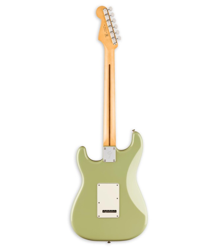 Costas da guitarra elétrica Fender modelo Player II Stratocaster RW BCG com acabamento braço em maple