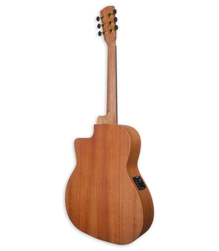 Fondo y aros en sapeli de la guitarra electroacústica APC modelo GA100CW