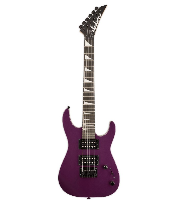 Guitarra eléctrica Jackson modelo JS1X Dinky Minion AH en color Pavo Purple (purpúra)