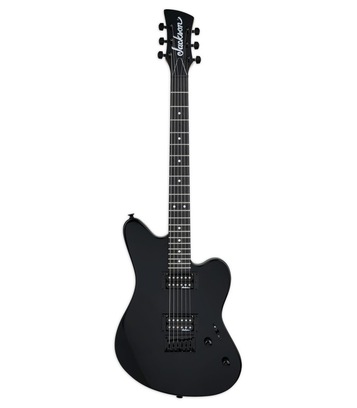 Guitarra eléctrica Jackson modelo JS22 Surfcaster HT en color Black (negro)