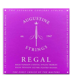 Jogo de cordas Augustine modelo Regal Blue de tensão alta para guitarra clássica