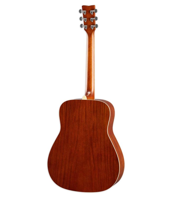 Mahogany back and sides of the folk guitar Yamaha model FG820