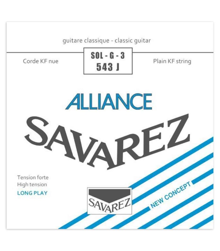 Cuerda Savarez modelo Alliance 543J 3ª Sol con tensión alta para guitarra clásica